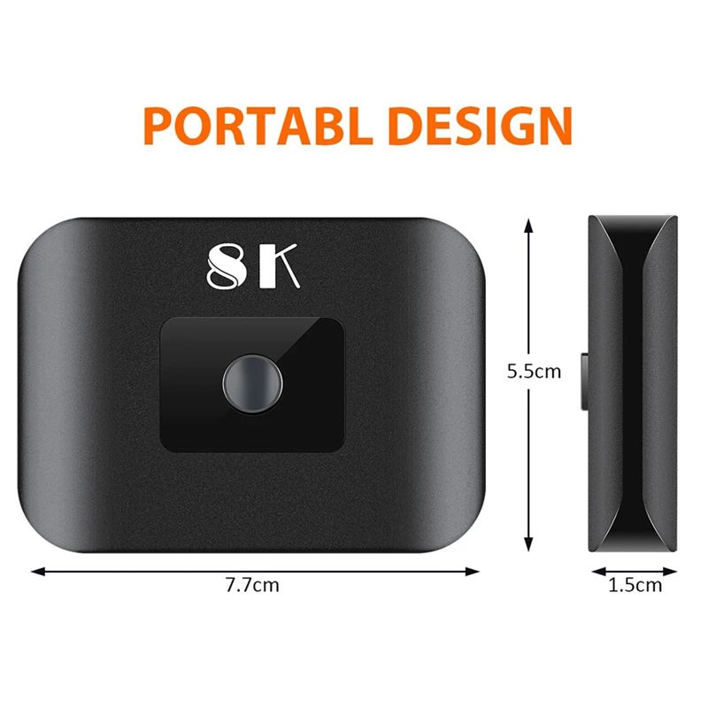 8K HDMI ȣȯ 2.1 ġ 8K 60Hz 2  1  й, 2x1 HDMI ȣȯ ó (Romote  )