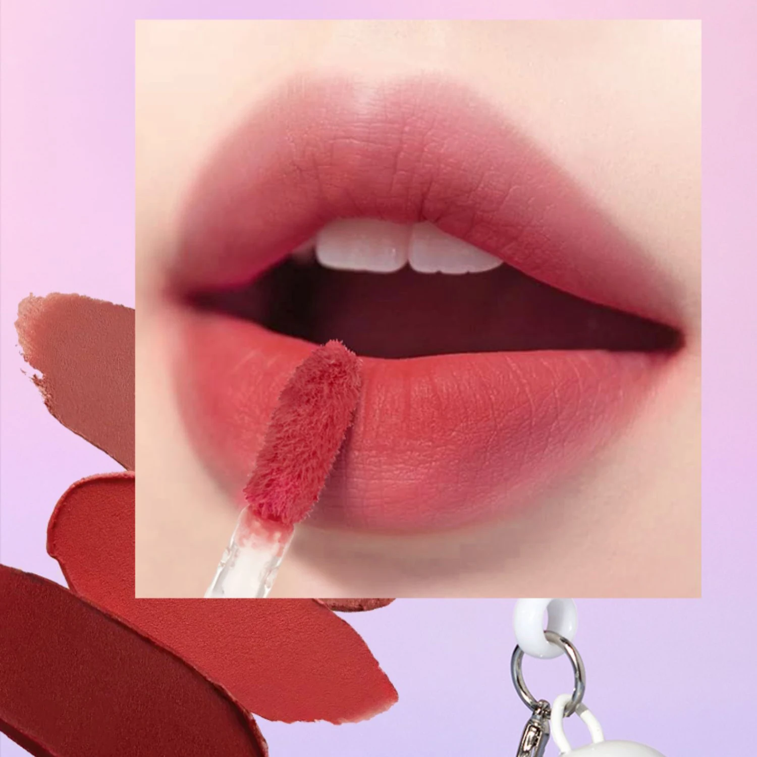 ARTVALUE Bear Family Lip Set Lipstick Lip Gloss Universal Nude Matte Lip Mousse Lip Balm Gift Box 4