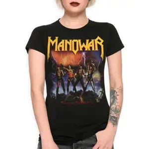 Manowar Fighting the World T-Shirt / Men's Women's Sizes / Cotton Tee (MAN-45872) 6