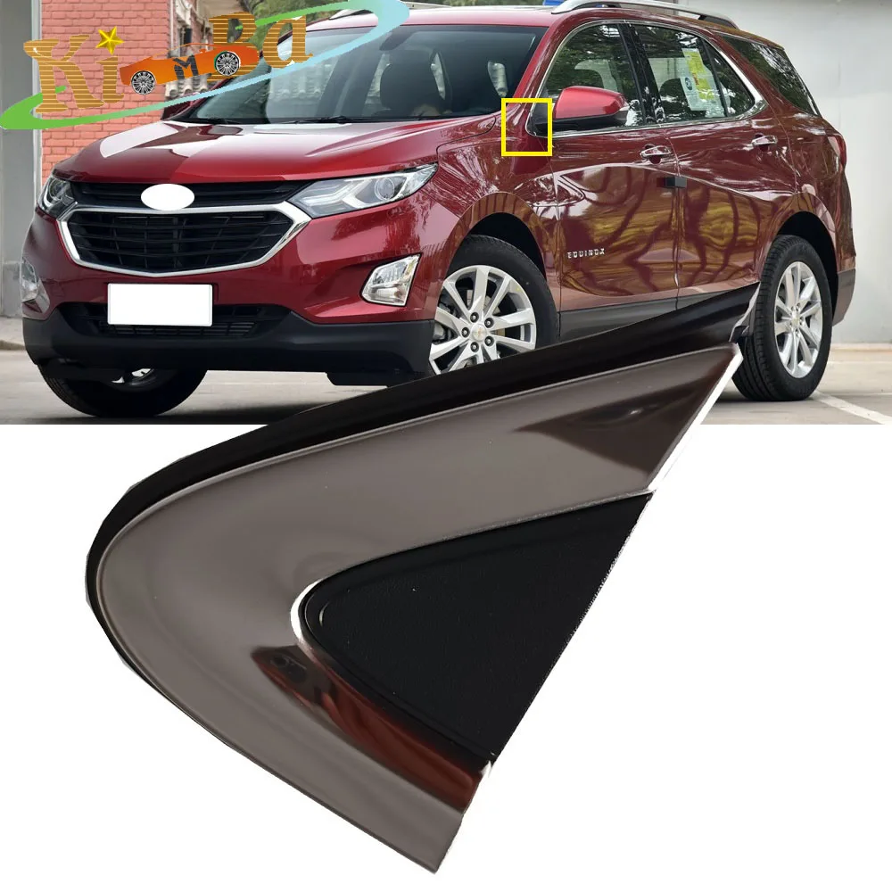 

KIMBA For Chevrolet Equinox 17-19 Front Window Triangle Corner Trim Panel Side Mirror Window Triangle Outer Garnish Plate