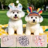 Gorro de protección solar para perros con orejeras. Lindo y colorido ajustable