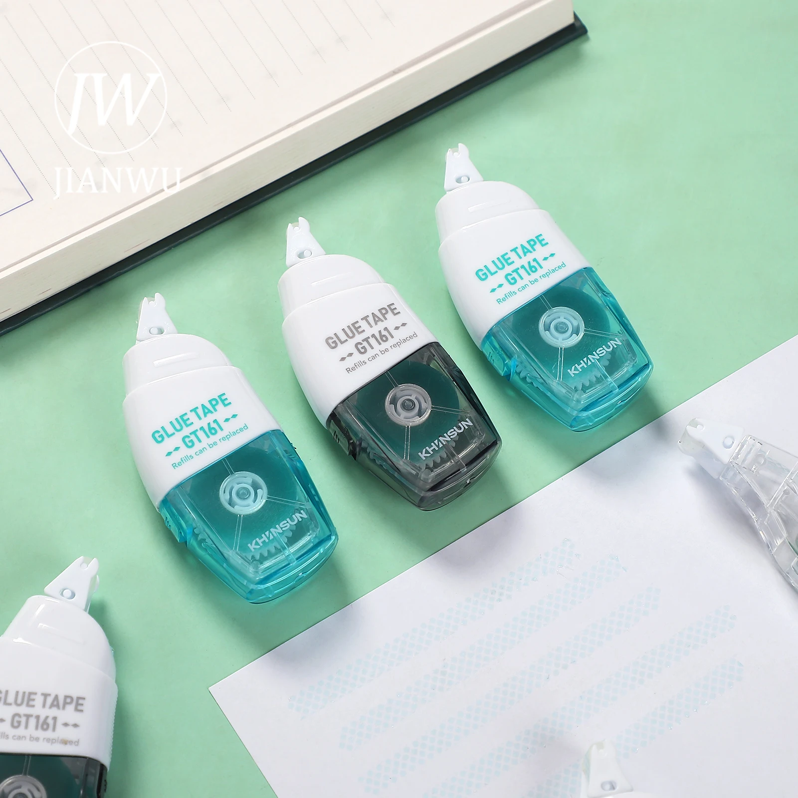 Transparent Double-sided Dispensing Glue Set Point Type Adhesive Creative DIY Student Supplies 2 Pcs/set stationery set