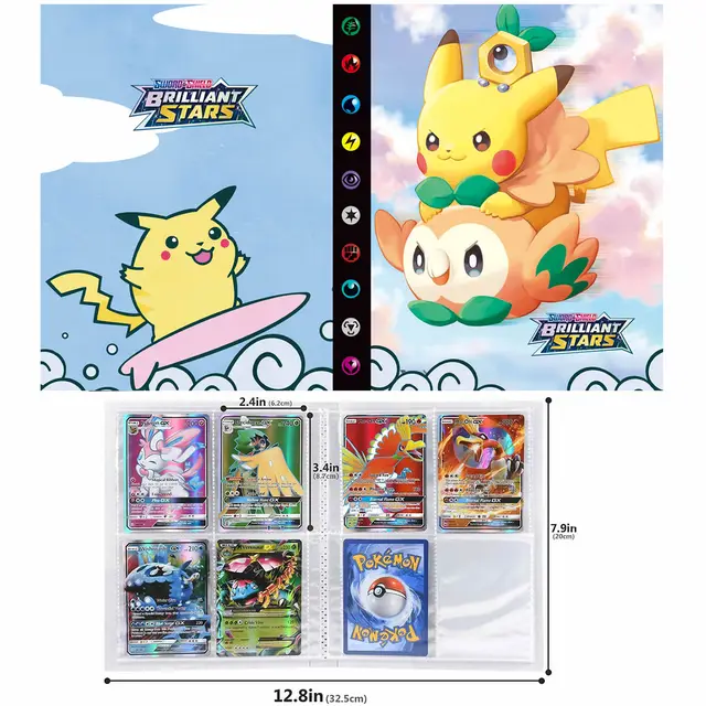 Album De Collection De Cartes Pokemon Porte-livre À 9 Pochettes Pour  Enfant, Classeur De Jeu Avec Liste De Charge Supérieure, Inspiré De Dessin  Animé, Cadeau, 432 Pièces - Cartes De Collection - AliExpress