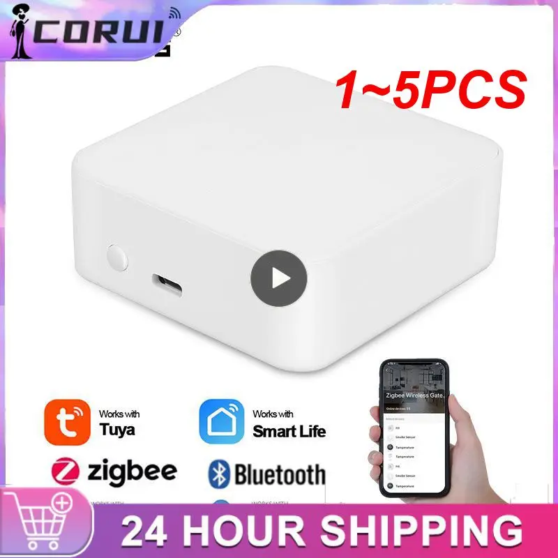 

1~5PCS Smart Life Wifi Zigbee Multi-mode Gateway Wireless Home Mesh Bridge Tuya Support Alexa Home