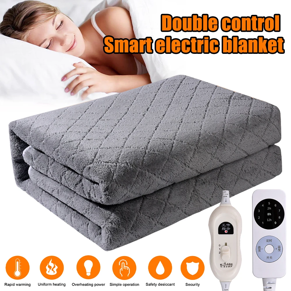 200 x 180cm 220V Electric Brushed Fleece Car Heated Blanket Temperature  Adjustment Timing Heater Warmer RV SUV Truck Caravan - AliExpress