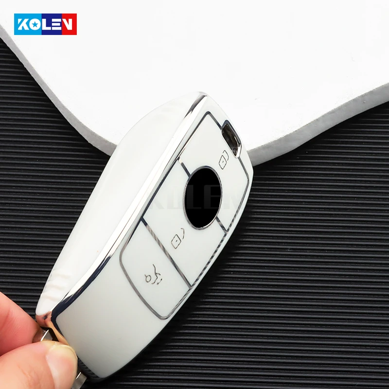 Soft TPU Car Remote Key Case Cover Shell For Mercedes Benz A C E S G Class GLC CLE CLA GLB GLS W177 W205 W213 W222 X167 AMG Fob key case key case cover car key shell remote control case cover
