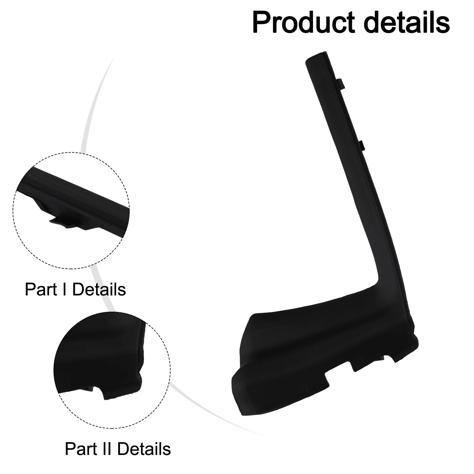 Car Left Windshield Wiper Side Cowl Trim Cover Seal 53867-52160 For Toyota For Yaris 2015- Front Windshield Deflector