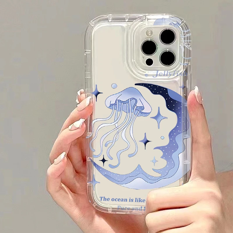 Colorful Star Jellyfish Phone Case - Cute and Trendy Design