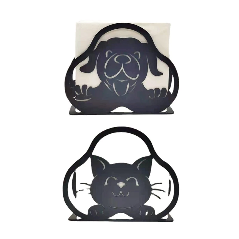 Metal Animal for CAT Dog Tissue Stand Wrought Iron Napkin Holder