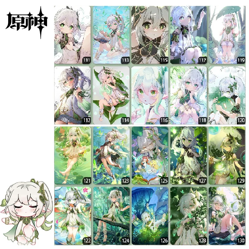

Genshin Impact Genuine Sticker Anime Characters Nahida Ganyu Shenhe Peripheral Card Stickers Diy Card Christmas Birthday Gift