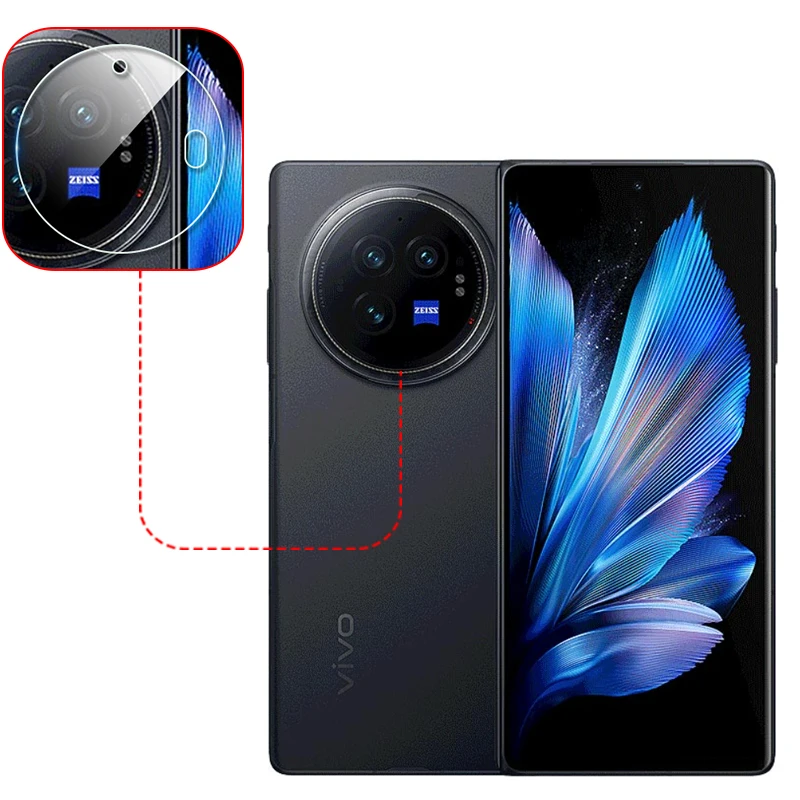 ZORSOME Custodia Con Cerniera Per Vivo X Fold 3 Pro – Trasparente Con Placcatura Lusso, Protezione Schermo Integrata, Supporto Magnetico E Cavalletto