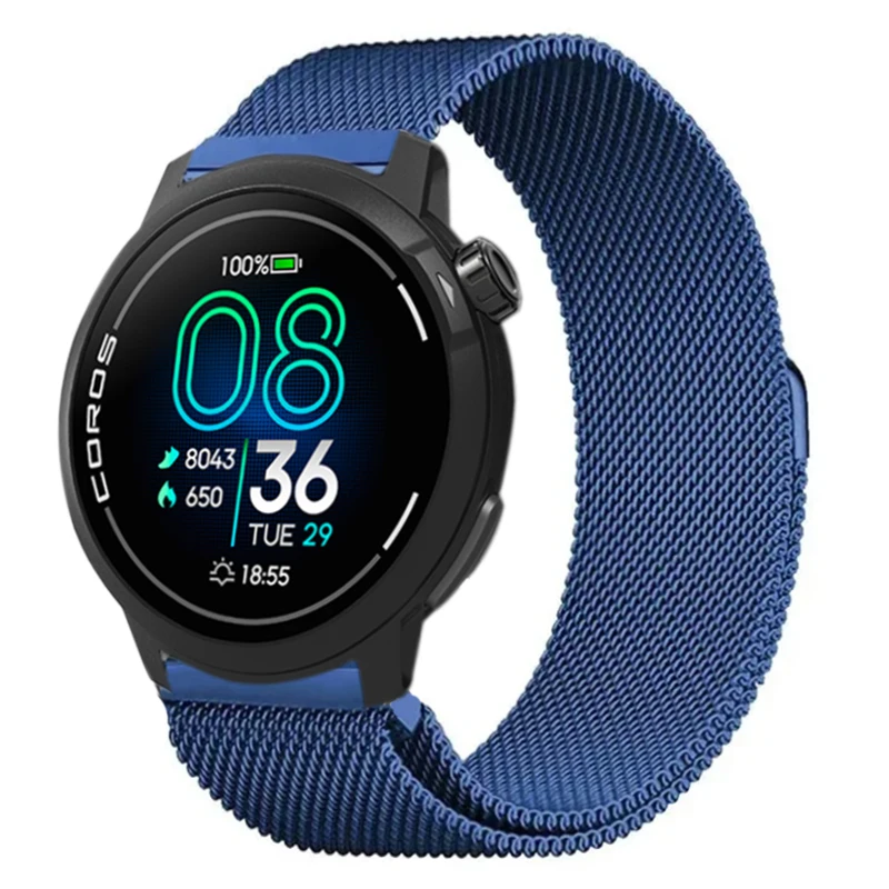Metal Milanese Watch Strap - 22/20mm Band Replacement