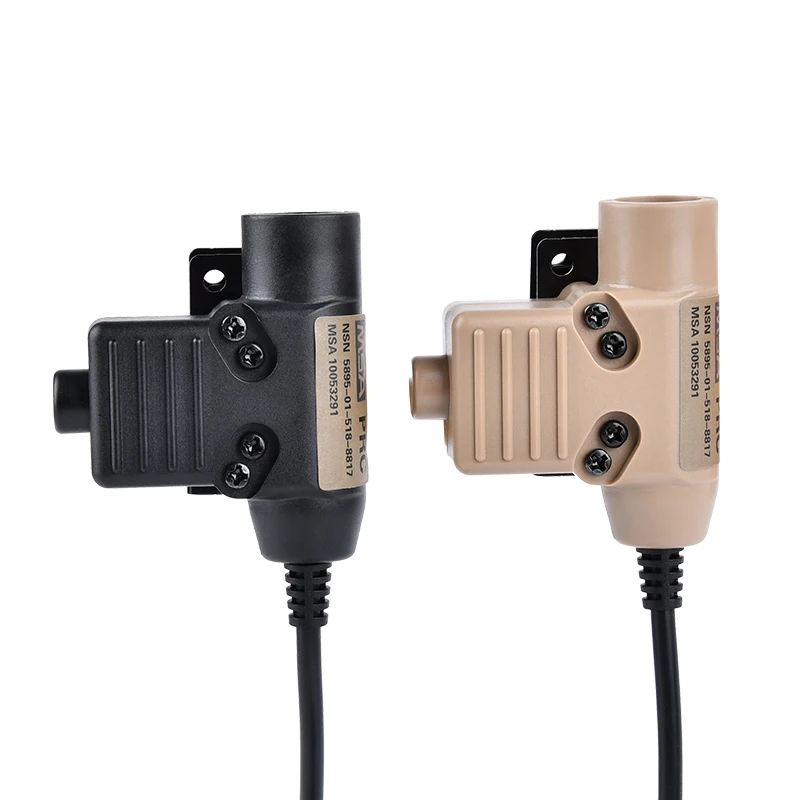 Military U94 PTT Tacical Headset for Earmor Contact Hunting Headset Fit Kenwood Motorola Plug tactical headset tactical headset bracket tactical headset clip