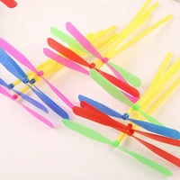 5/30Pcs Plastic Bamboo Dragonfly Shape Hand Push Flying Propeller Outdoor Sports Toy Gift Rotating Flying Arrow Outdoor Games 3