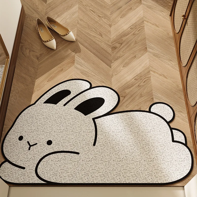 Anti-SLIP สัตว์รูปแบบพรมห้องน้ําไมโครไฟเบอร์ขนาดใหญ่พับหิน Diatomite Bath MAT 1