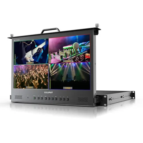 LILLIPUT RM1731S 17.3 Inch 12G 1920x1080 12G SDI 1RU Pull-out Rackmount Monitor Remote Control with HDR/3D-Lut