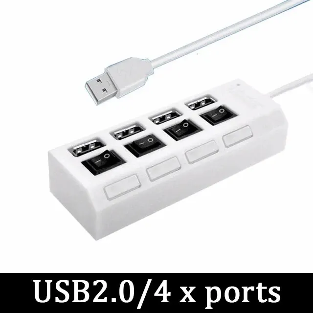 4 Ports White