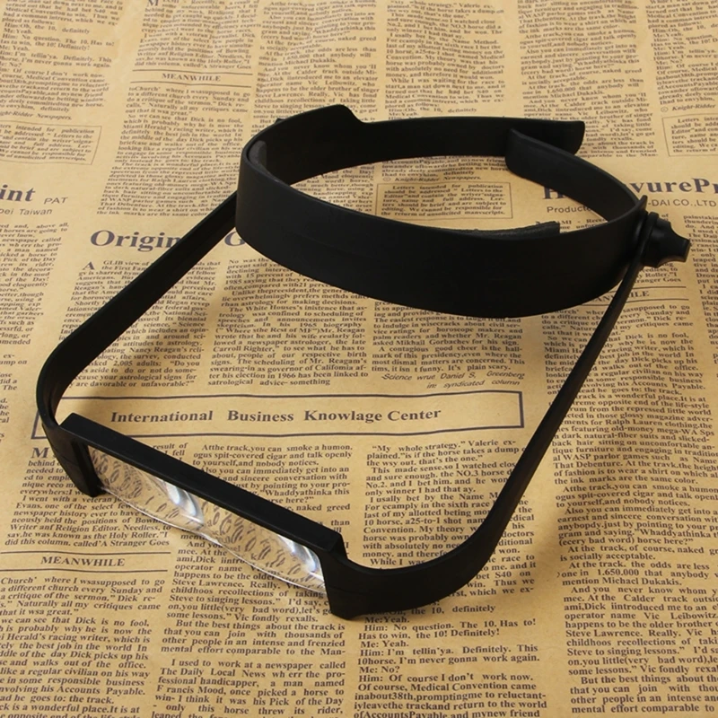 Head Mounted Magnifier Hands Headband Glass Lens 1.6X 2X 2.5X 3.5X For Work Jewelry Watch Repair watch repair tool magnifying glass jewelry magnifier jeweler repair magnifier jewelry magnifying glass soldering magnifier headband magnifier soldering repair magnifier head wearing magnifier