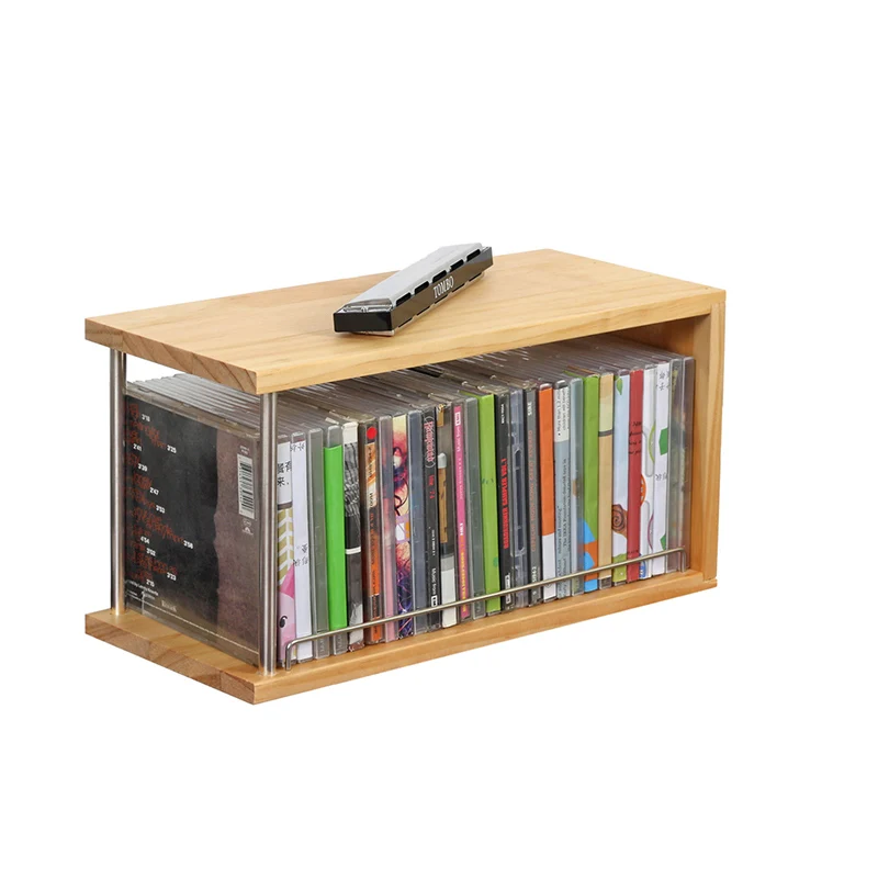 Rotatable Luxury Cd Organizer Rack Disc Stand Display Organizer Portable Floor Wall CD Rack Inlay Porta Dvd Insert Furnitures