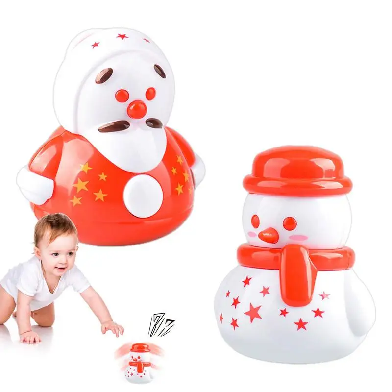 

Mini Toys Durable Weeble Wobble Christmas Snowman Doll Toy Sturdy And Portable Christmas Snowman Doll Toy Roly Poly Toy For Kids