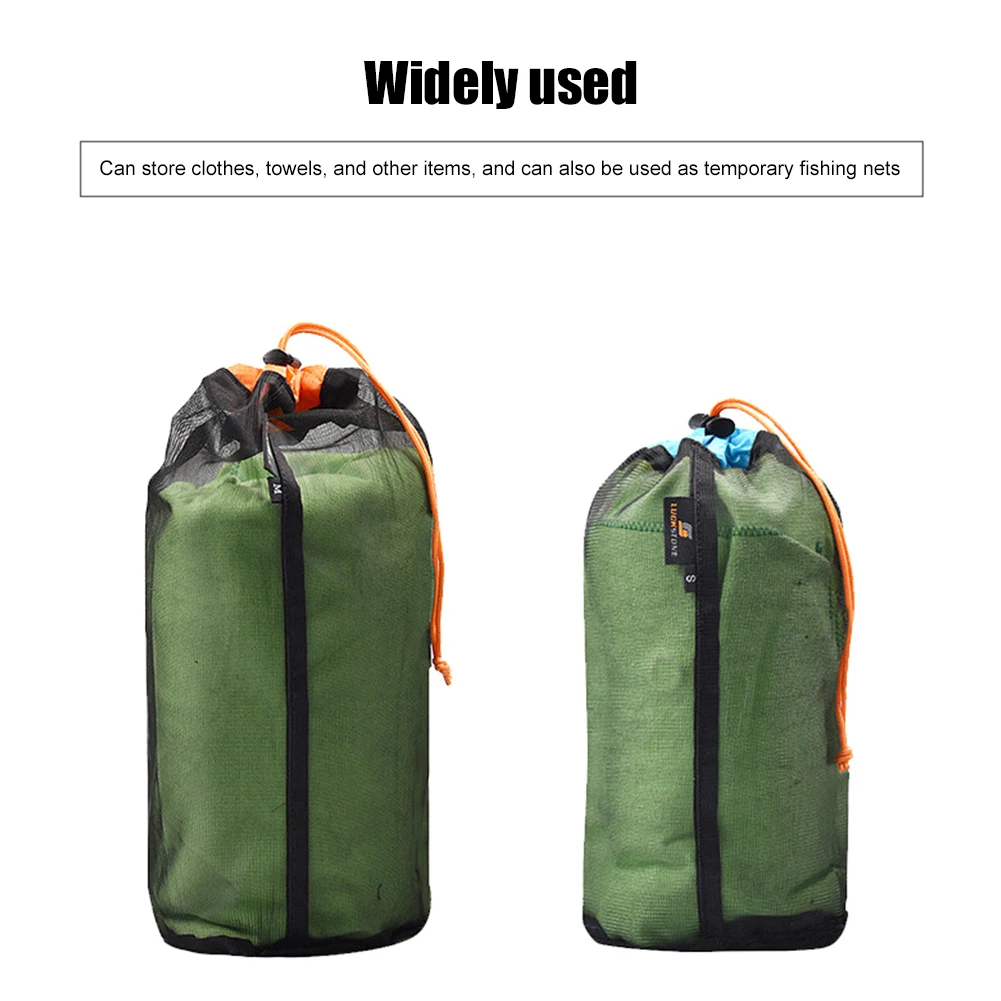 Portable Storage Package Waterproof Drawstring Storage Compression Bag Pack Space Saving Carry Pouch for Camping Travel Hiking