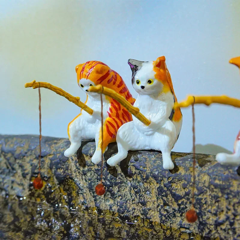Fish Landscaping Cartoon Fishing Ornaments Aquarium Accessories Household Supplies Home Office Decoration