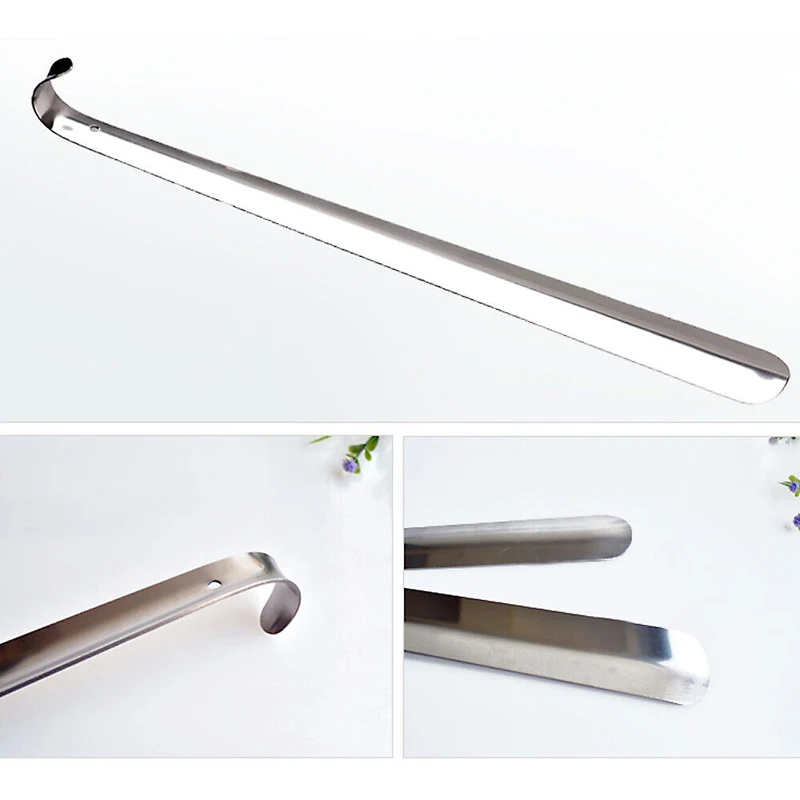 52cm Extra Long Shoe Horn Stainless Steel Silver Metal Shoes Remover Shoehorn Lifter Aid Slip Shoe Pull Tool 42cm 4