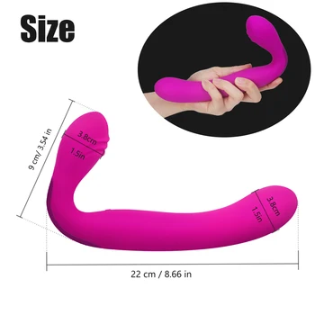 Dual Motors Butt Plug Strapon Dildo Vibrators G Spot Vagina Massager Sex Toy for Couple Women Anal Intimate Erotic Masturbator 4