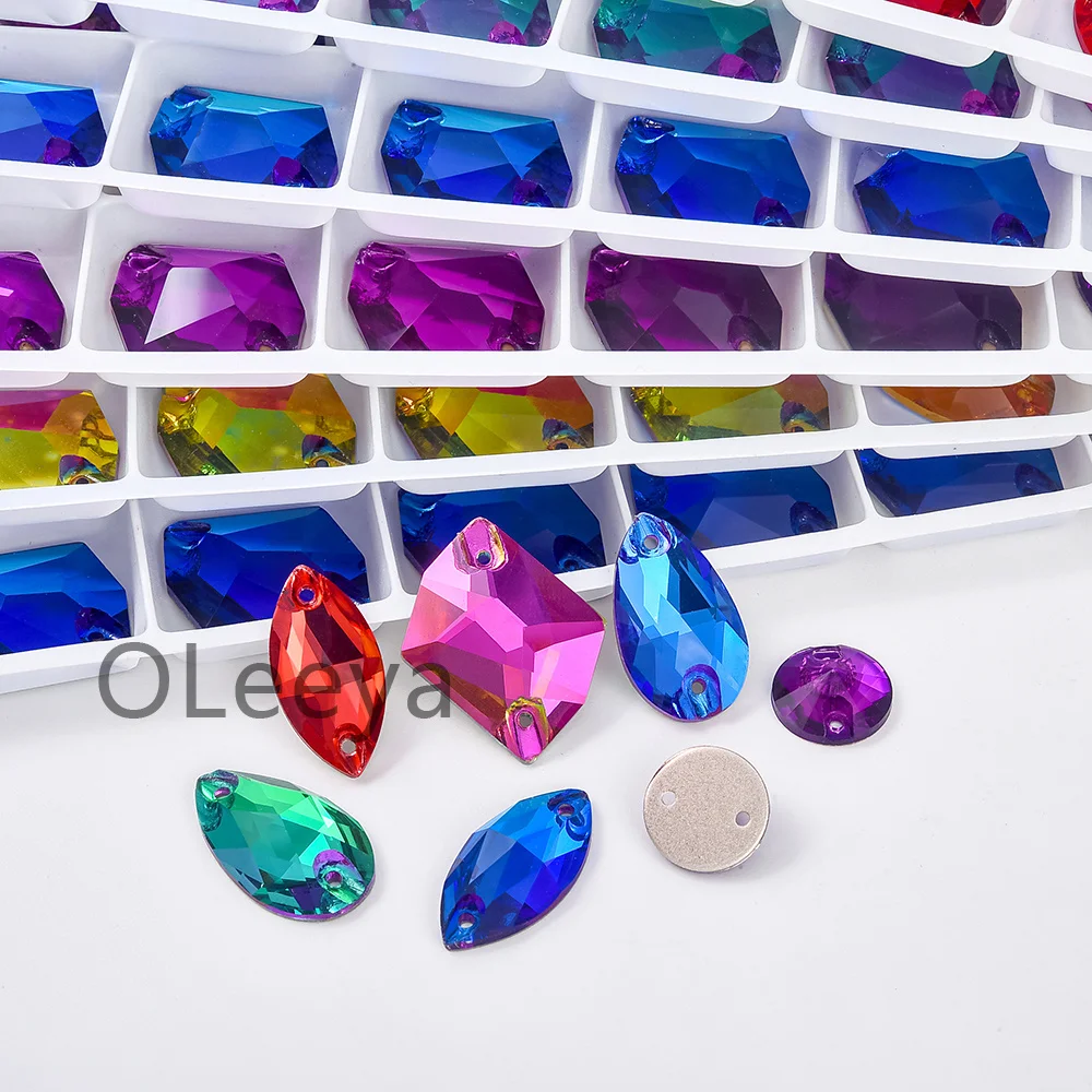 Sew On Rhinestones 30Pcs Mix Size For Clothes Accessories