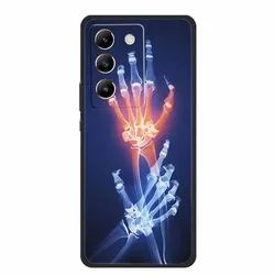 Verbeterde schokbestendige zwarte silicone zachte achterkant hoes - Universele telefoontas Funda tas