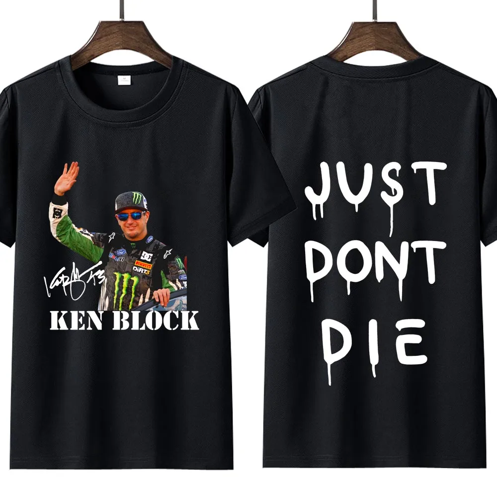 Just Dont Die 43 Ken Block Maglietta Oversize Harajuku Abbigliamento Uomo Manica Corta Streetwear Plus Size Top Tee