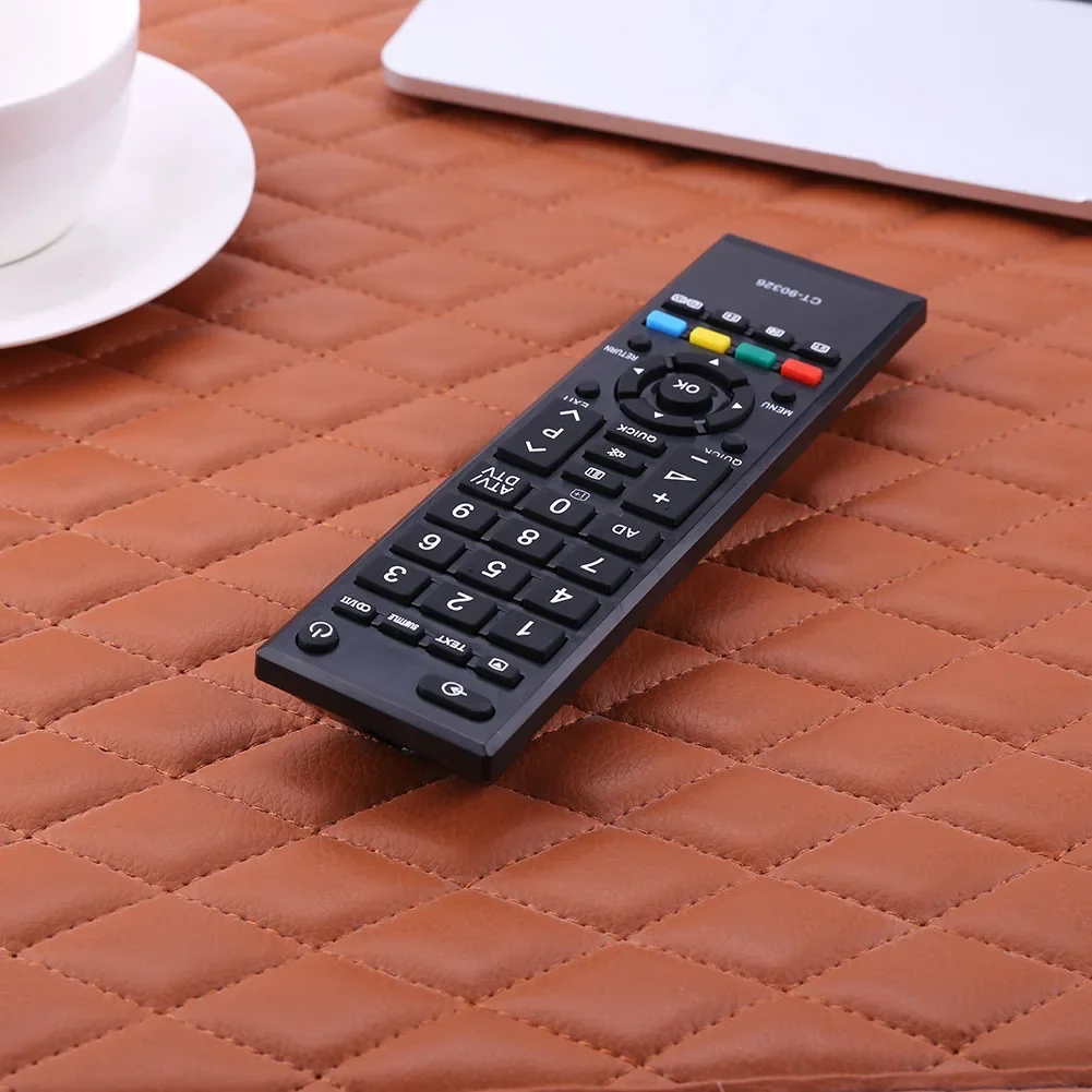 Black Plastic TV Remote Control Replacement Battery Powered