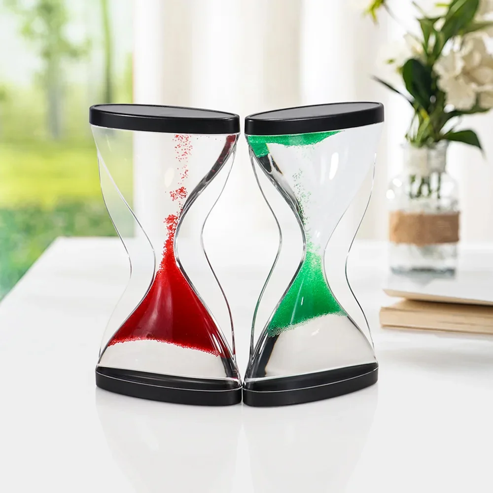 Creative Desktop Hourglasses Timer Movement Sensory Toy for Kids Adults Stress Relief Home Office Decor Craft Ornaments sand timer liquid hourglass timer colored hourglass