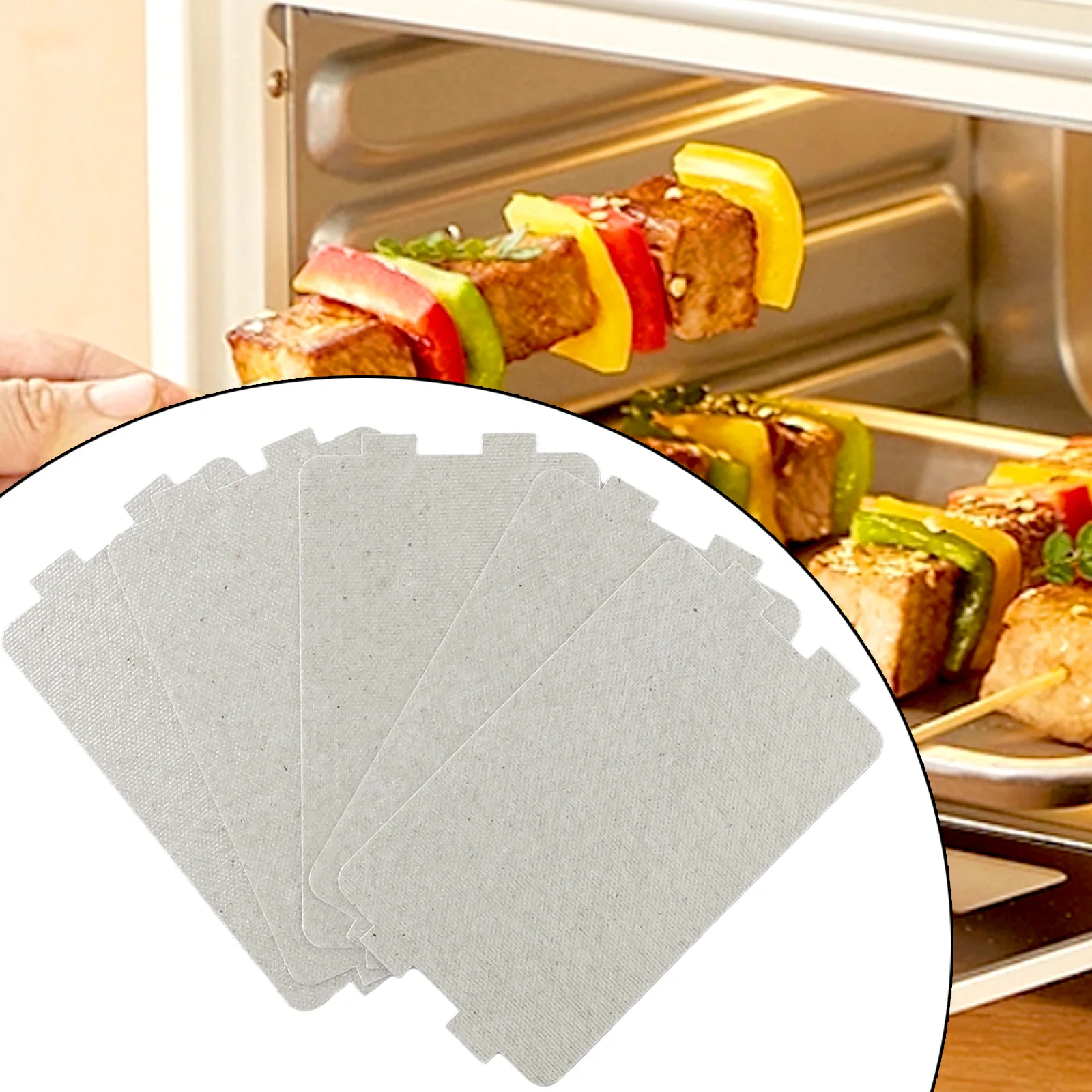 5 Pcs Universal Microwave Oven Mica Sheet Plates Waveguide Cover Electric Hair-dryer Toaster Microwave Oven Warmer 116x65mm