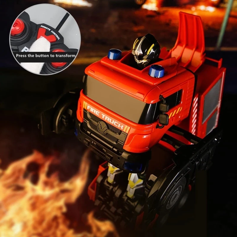 

Remote Control Truck Large RC Car Authorized Remote Control Sprinkler Fire Engineering Vehicle Toy for Boy Children Xmas Gift