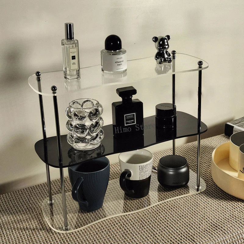 3-layer Acrylic Desktop Storage Rack Water Cup Perfume Bathroom Table Top Cosmetics Storage Jewelry Display Frame Organizer 4