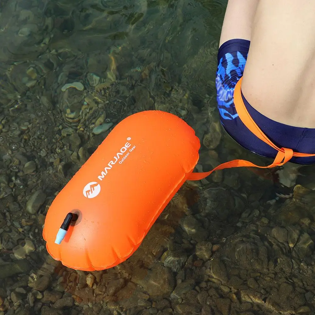 Inflatable Swimming Float Dry Bag With Waist Belt For Boating Rafting Swimming Bucket Water Sport Safety Bag Floating Sack