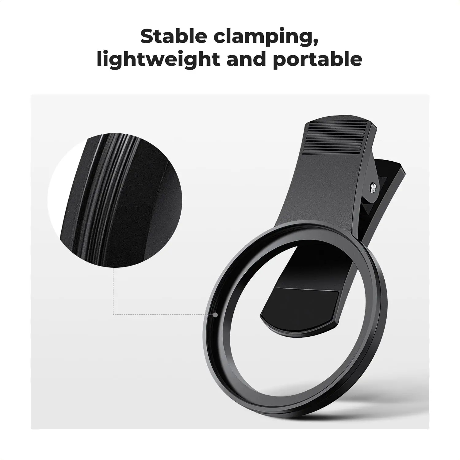 K&F Concept 52mm 1/4 Black Pro Mist Phone Filter Clip on Diffusion Antireflective Coating Filter iPhone Mobile Smart Phone 4