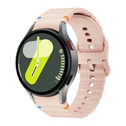 Enhanced Silicone Sport Band for Samsung Galaxy Watch - Durable and Comfortable Strap (Pink sand 03)