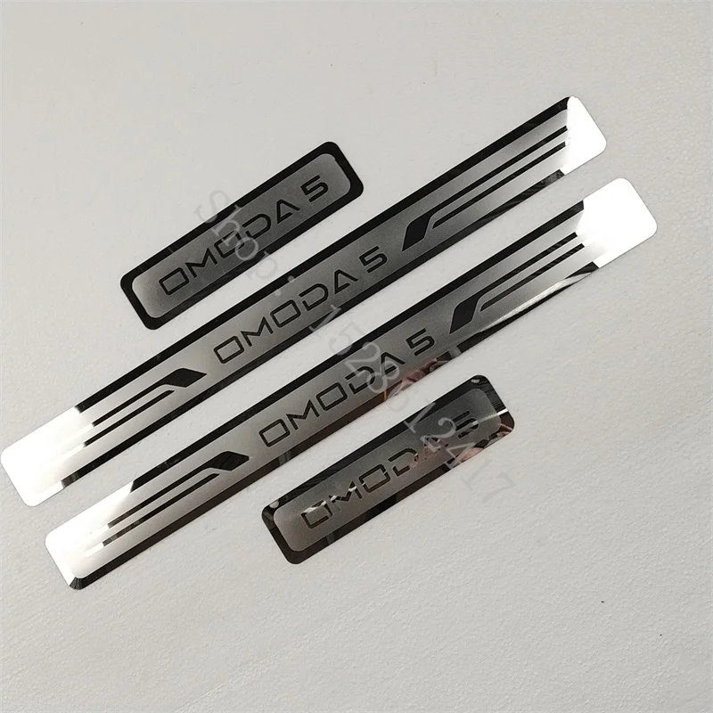 

For CHERY OMODA 5 2021- 2024 stainless steel Door Sill Scuff Plate/protector car threshold Door Sill Scuff plates Welcome Pedal
