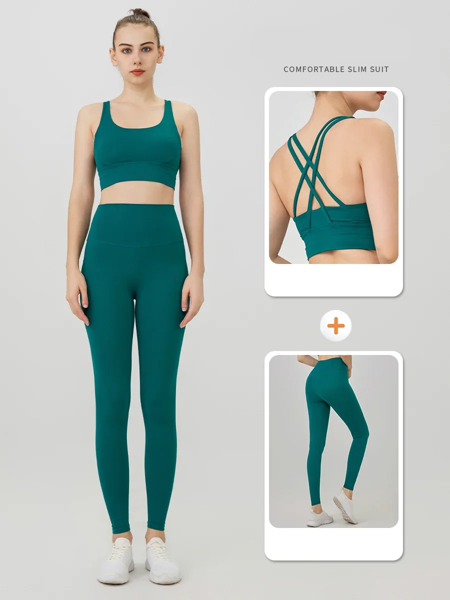 Saashi Fitness Tracksuit Set – 2-Piece Yoga Outfit & Gym Leggings