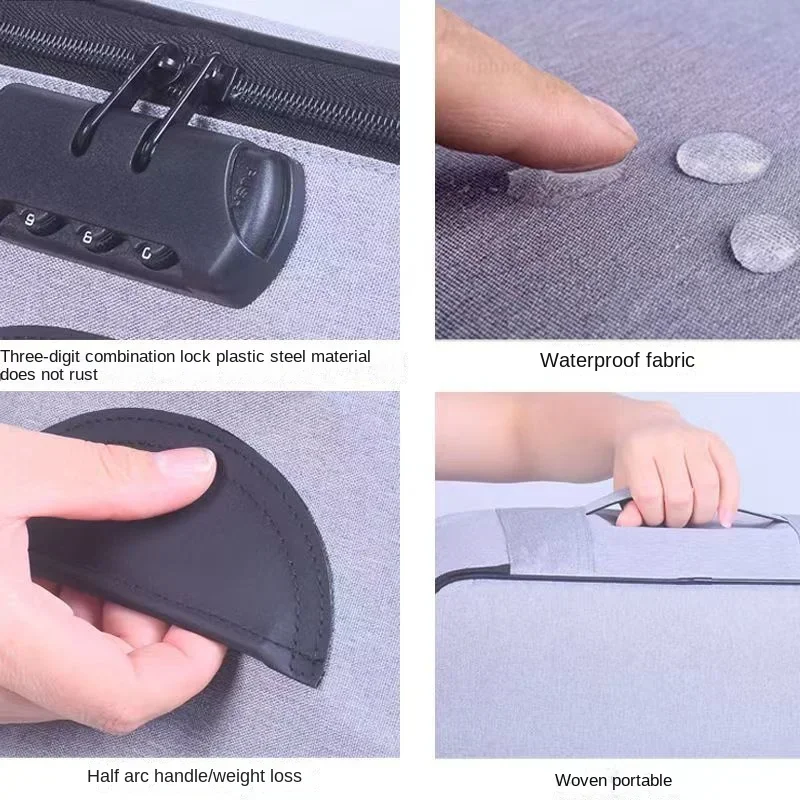 Multi-layer Document Storage Bag Multi-functional Box Important Credit Card Package