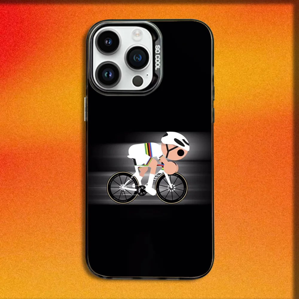 Bike Tour de France Shockproof Black Candy Matte Phone Case