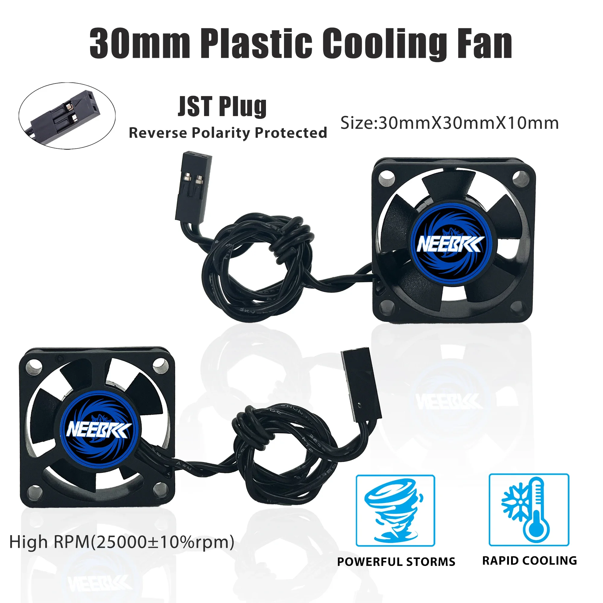 RC Motor Fan Cooling Heatsink 25/30/35/40/45/50mm 10000-30000RPM 5V-12V DC High Wind Rapid Cool for Brushless Motor 28/36/42mm 5