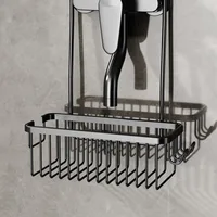Convenient Toilet Shower Rack with No Drilling Installation  Bathroom Storage Basket for Shower Room and Bath Products 2