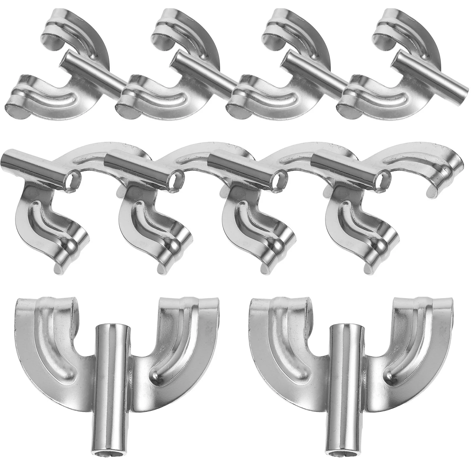 10 Pcs Drum Claw Hooks Black Metal Mount Kit Bass Drum Accessory Replacement Compatible Standard Hoops Easy Install