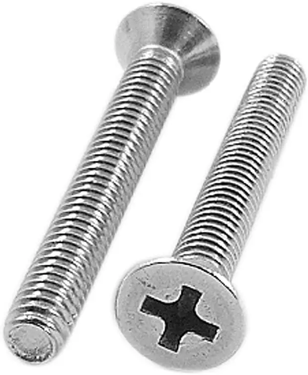 

10pcs Stainless Steel Phillips Bolt Cross Head Screws M4 x 26mm Thread