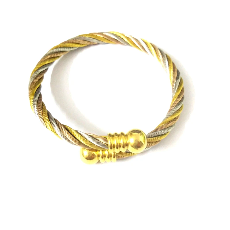 FairLadyHood Gold Bangle Bracelet 2018 New Charm Bangle Bracelets Women Bangles Gold/Silver Color/Rose MIX Color Bracelet 6