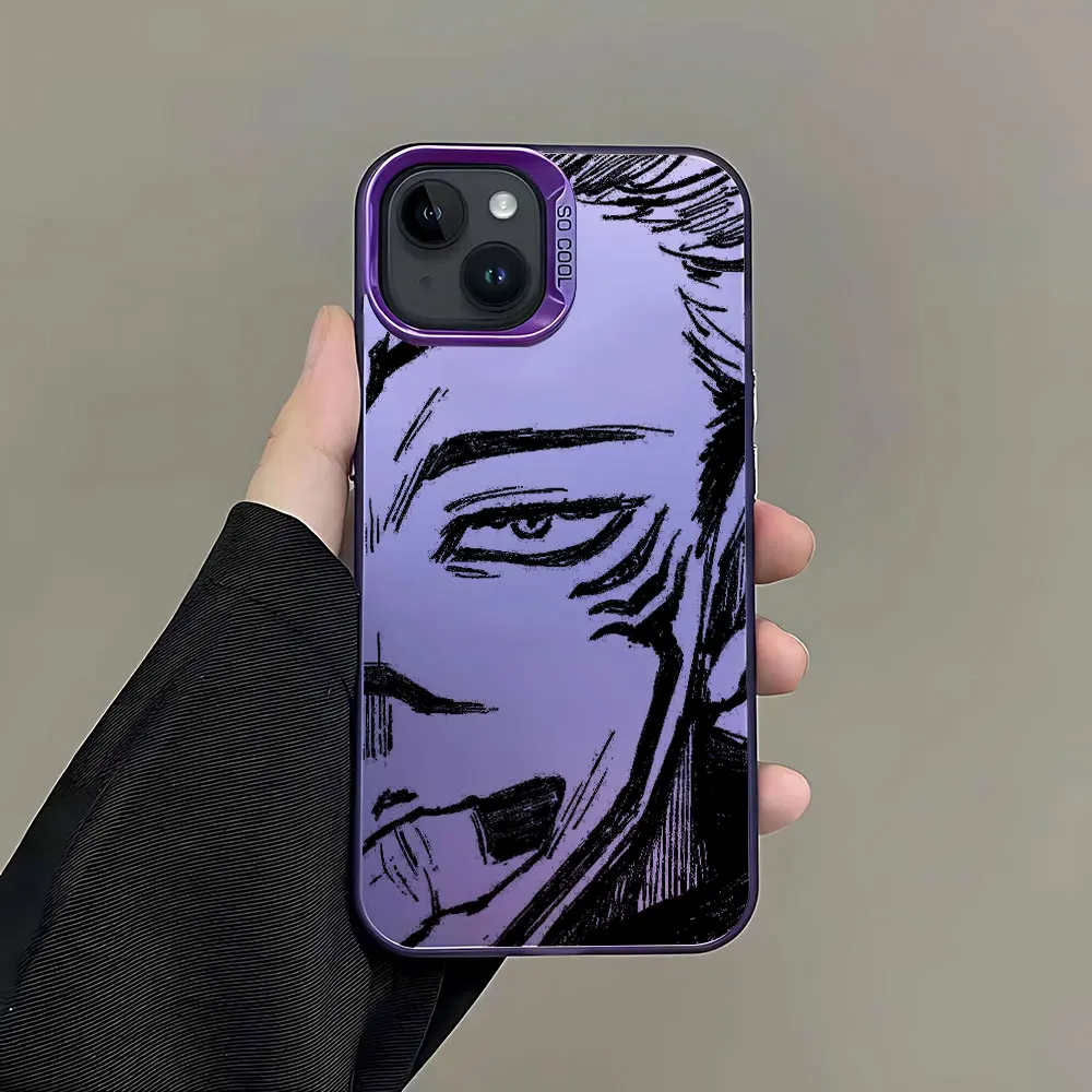 呪術廻戦 JUJUTSU KAISEN iPhone15pro ケース Jujutsu Kaisen Anime Phone Case For iPhone 15 14 13 12 11
