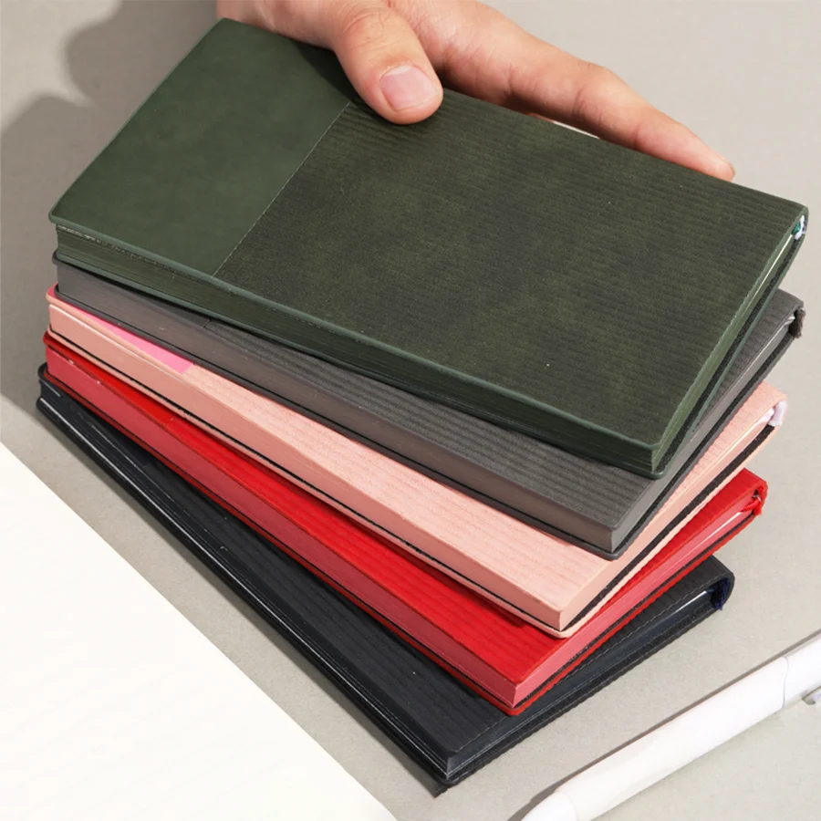 Portable A5 Notebook – Durable Design with Vertical Ruled Pages for Efficient Note-Taking